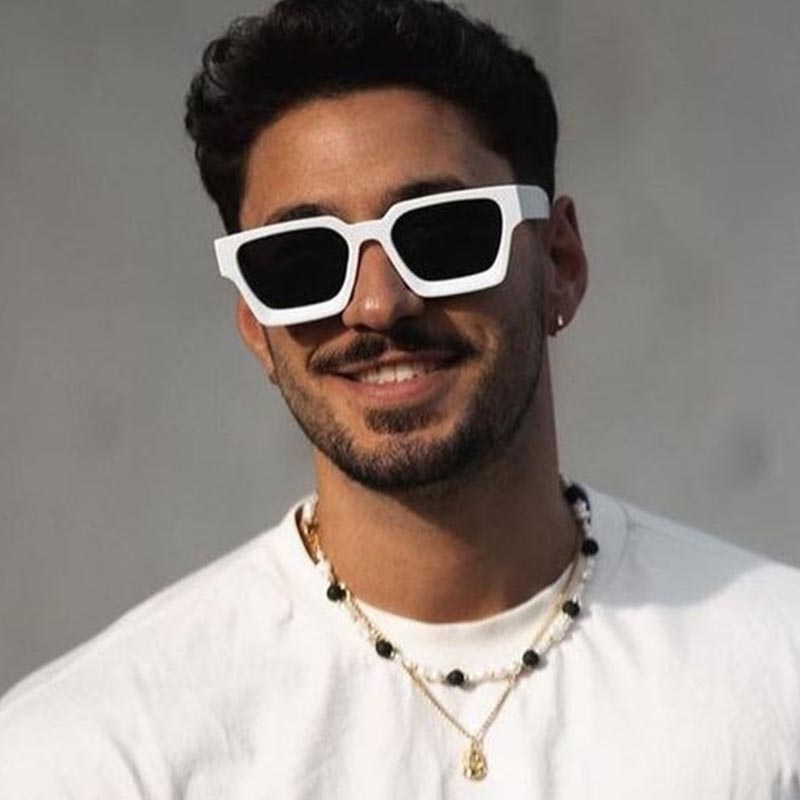 Square Vintage Sunglasses Men Women Punk Retro Designer UV400 Driving Sun Glasses Goggles Shades