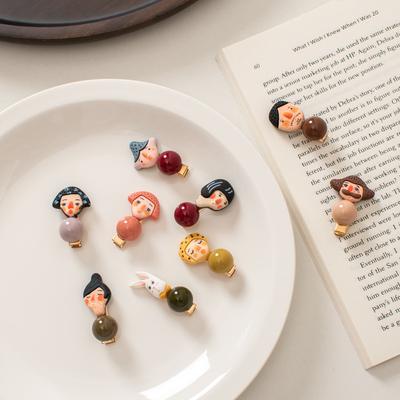 Presilhas de Cabelo Bico de Pato de Desenho Animado Fofas para Mulheres Feitas à Mão Estilo Coreano Acessórios de Cabelo Divertidos