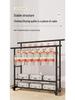 Sturdy Double Bar Wardrobe Rack for Dorms: Floor-Standing, Dual-Layer Clothes & Hat Hanger for Bedrooms and Balconies.