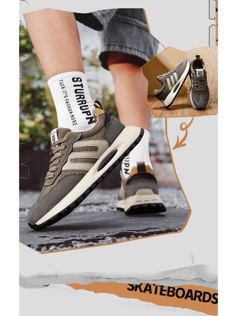 Forrest Gump Men's 2025 Spring Running & Casual Height-Boost Dad Shoes with Versatile Thick Sole