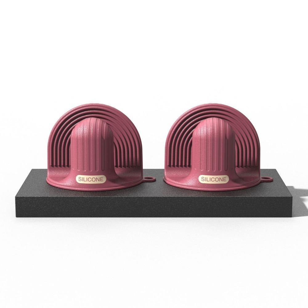 2pcs Non Slip Pinch Mitts Heat Resistant Baking Glove Multifunctional Silicone Oven Mitts Bowl