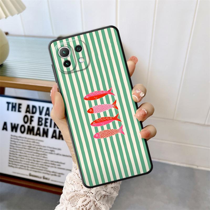 Cartoon Creative Fish Case for Xiaomi Mi 15 Pro 14 12 11T 12T Pro 13 Lite 12X 11 10T Funda Phone Cover