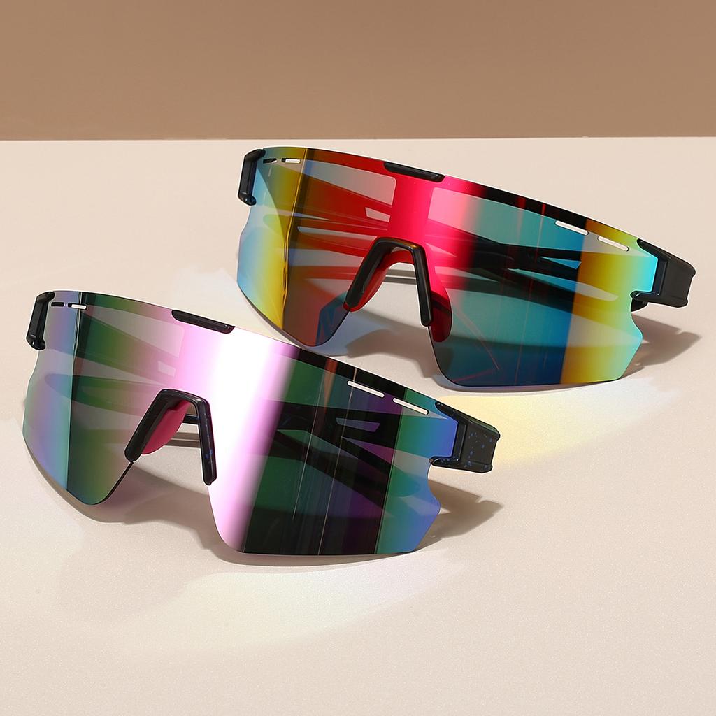 KAMMPT Oversized Sports Sunglasses Men Women Mirror Lens Windproof Anti UV Cycling Goggles Outdoor Protective Shades