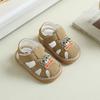 Baby Girl Toddler Shoes With Cartoon Design And Breathable Synthetic Leather For Summer Walks