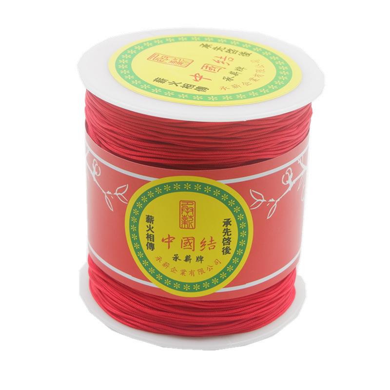 Taiwan Chengxin A Linie 1 mm Jade-Linie DIY Schmuck Weben Armband Seil Rotes Seil Geflochtenes Seil Chinesischer Knoten Draht