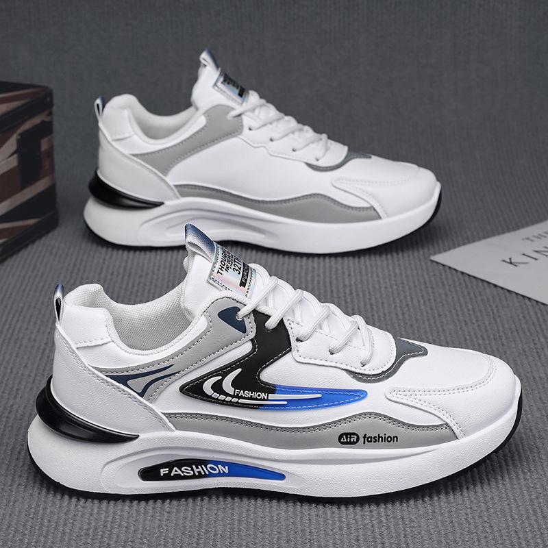 Shoes autumn new leather waterproof sports shoes casual dad shoes soft sole non-slip running shoes