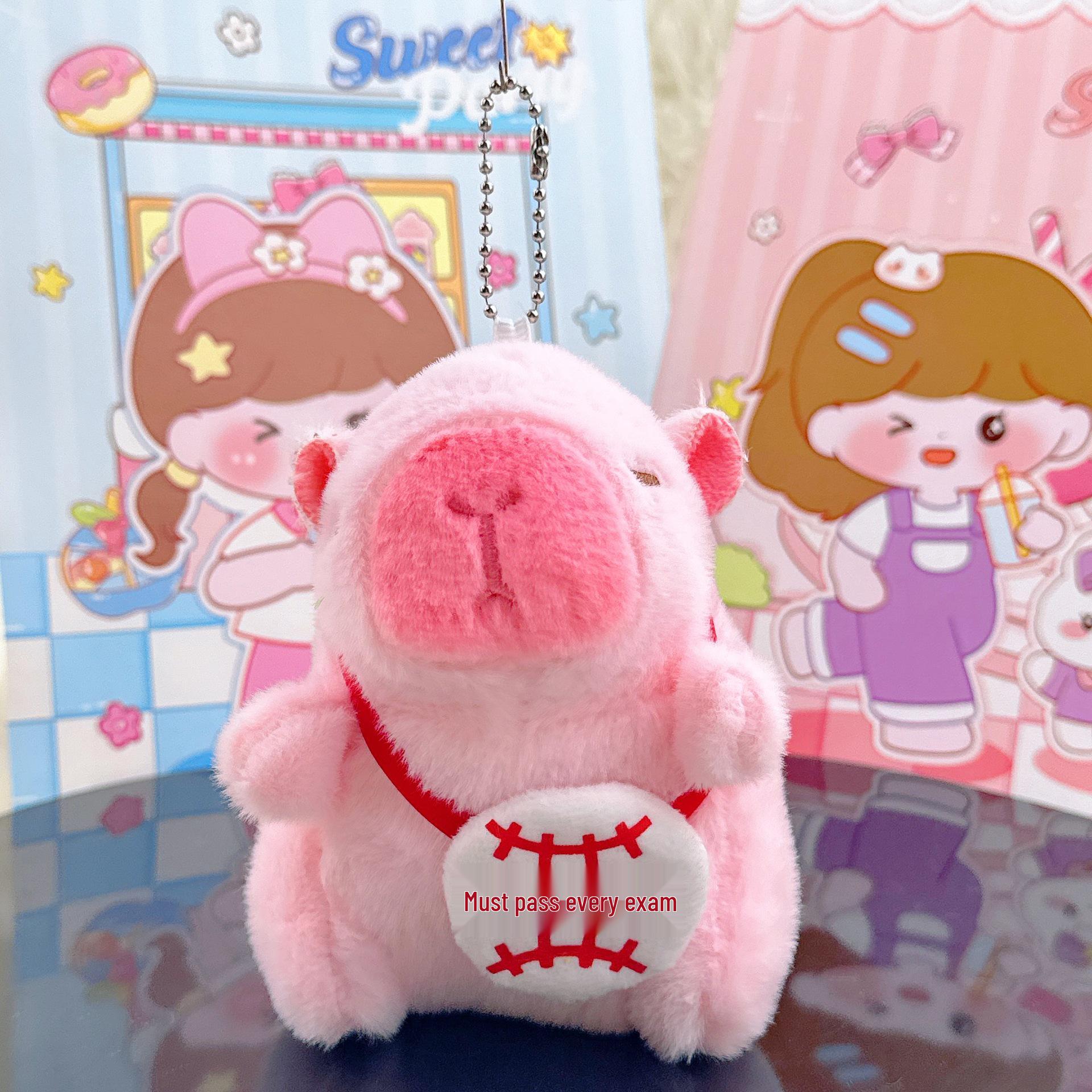 

Капибара Мультяшный Плюшевый Брелок-Подвеска - Милый, Креативный Подарок-Шарм About 11 centimeters high