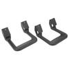 Truck Side Step Set Black Powder Coated Cast Aluminum Rugged Anti Slip Step Pad Universal Fit Replacement for Chevy