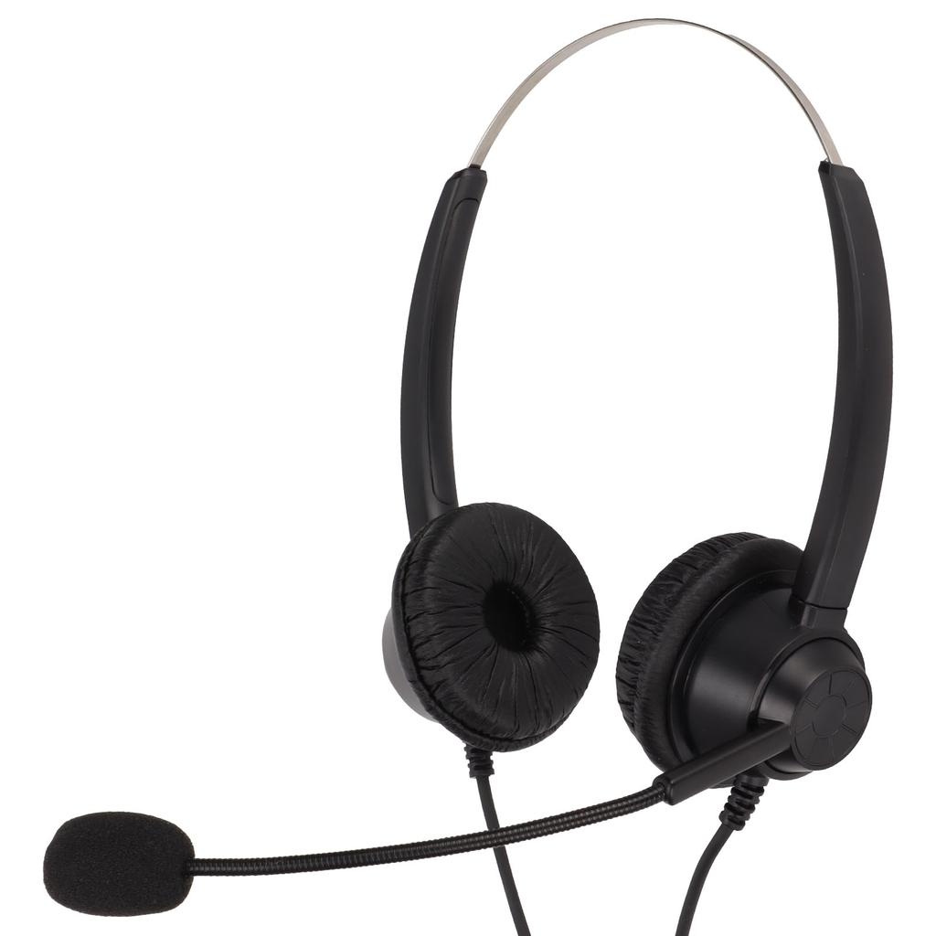 H360D‑3.5VA 3.5mm Binaural Business Headset Binaural Customer Service Headset with Mic and Volume Control