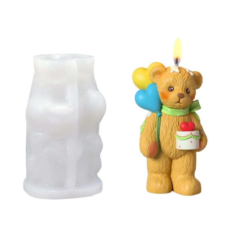 

Food Grade Silicone Bear Candle Making Mould Safe for Plasters