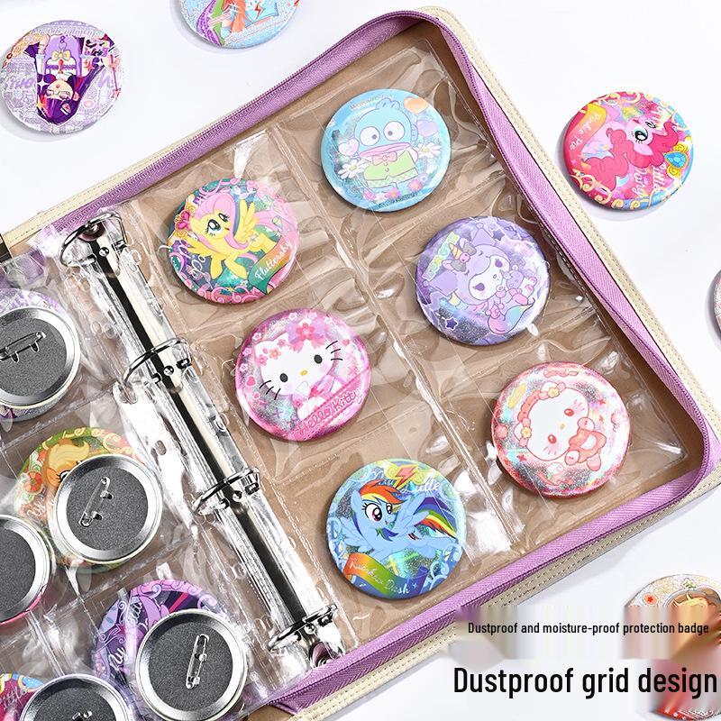 Anime Badge Display Book – Two-Dimensional Transparent Storage Binder