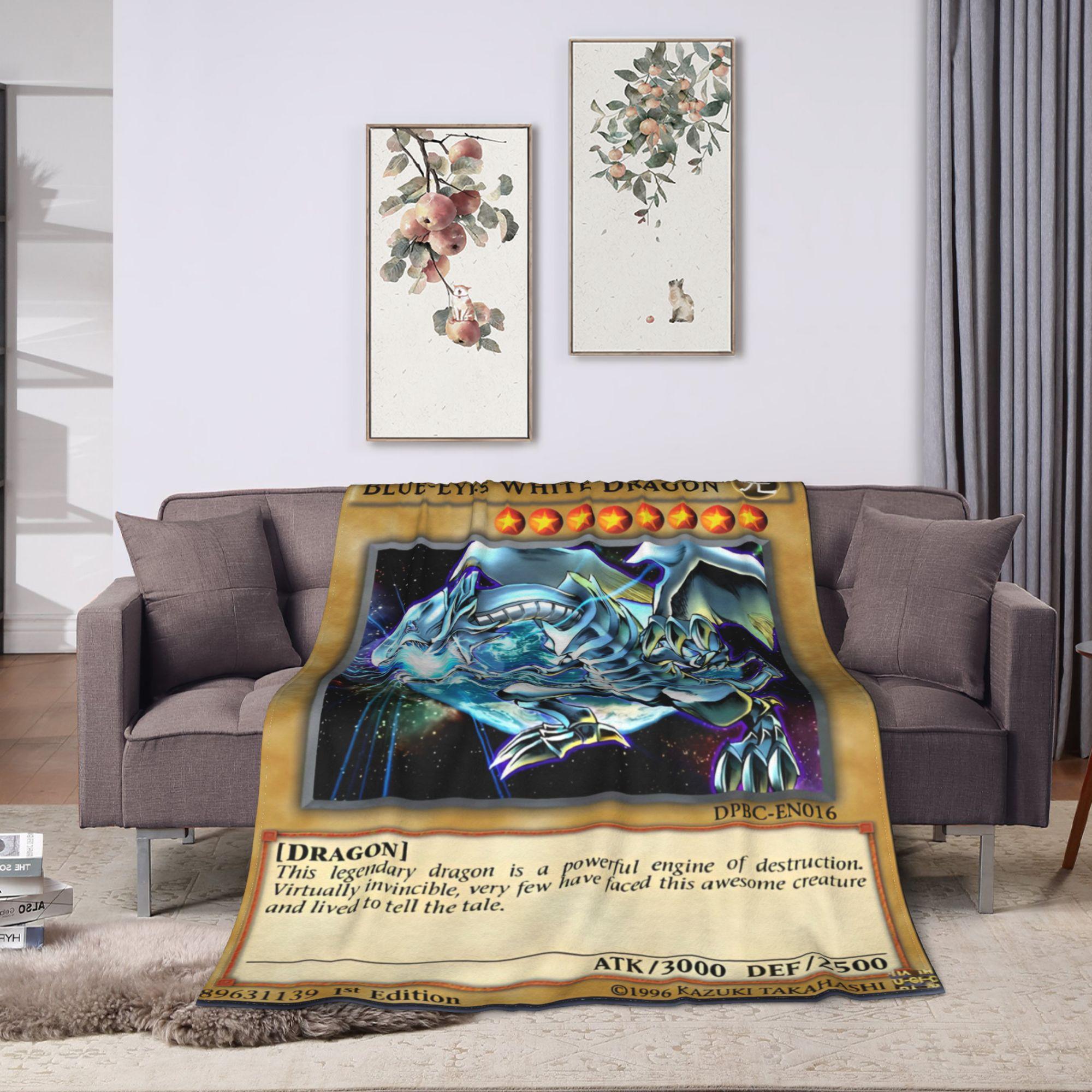 

Anime Yu Gi Oh Card Blankets Flannel All Season Multi-function Super Warm Throw Blanket for Bedding Office Quilt 100x150cm