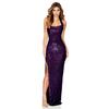 Halter Split Dress Sequins Temperament High Fashion Women