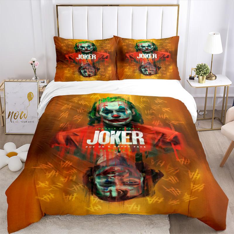 Joker'S Dark Transformation Print 3Pcs Bedding Setduvet Cover With 2 Bedropillowcase Home Birthday Gift
