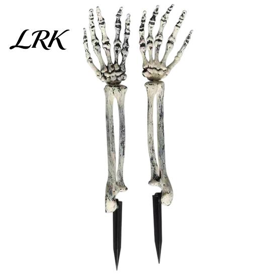 Scary Yard Signs for Halloween Realistic Skeleton Stake, Spooky Skull Hand Atmospheric Horror Lawn Accents Sign Outdoor Garden Graveyard Decor Sturdy