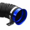 Tubo Flessibile Scalabile Regolabile da 3" per Aspirazione Aria Fredda Turbo Auto Blu