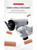 Rechargeable Portable Electric Fabric Cutter with Round Blade