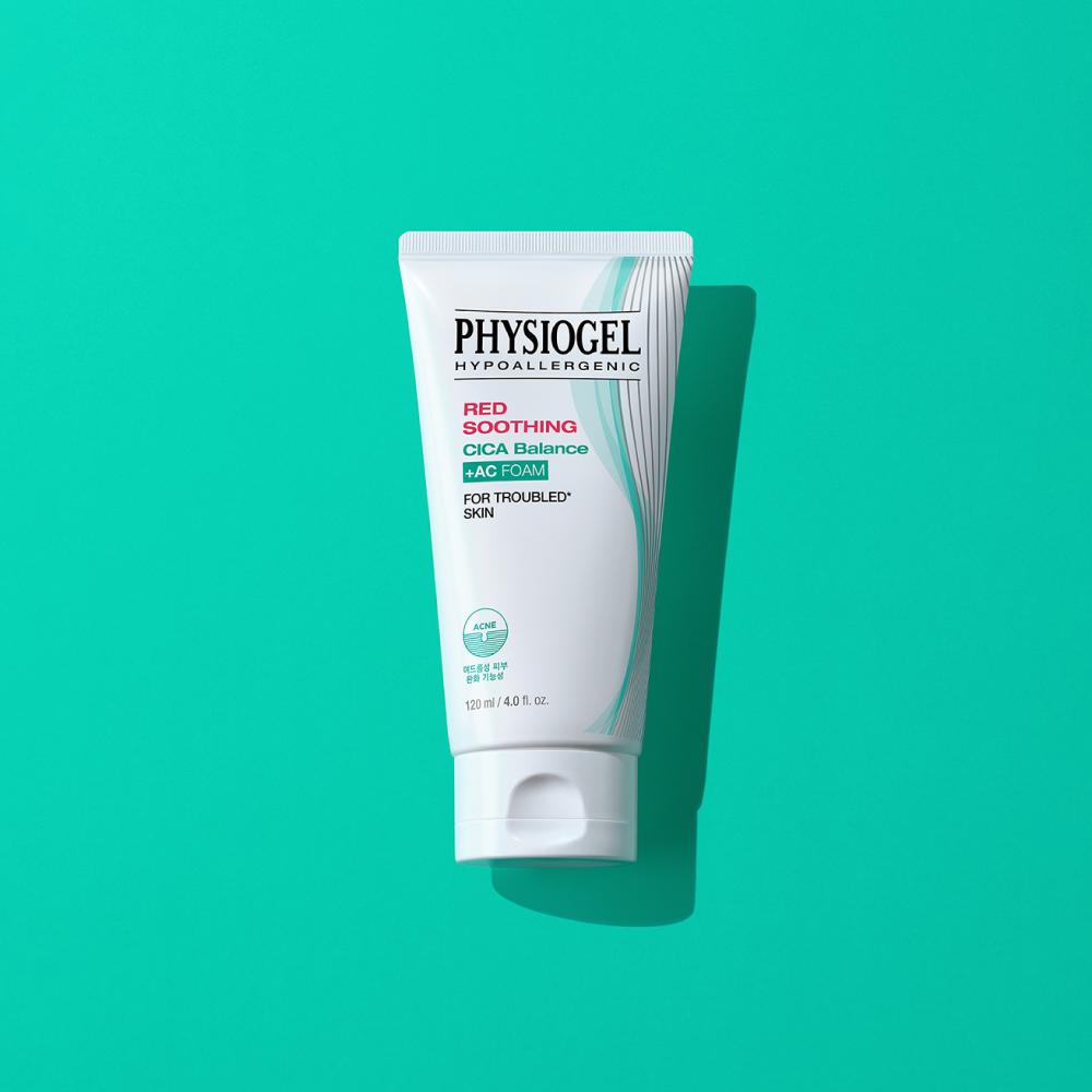 PHYSIOGEL Red Soothing Cica Balance AC Foam Cleanser (120ml)