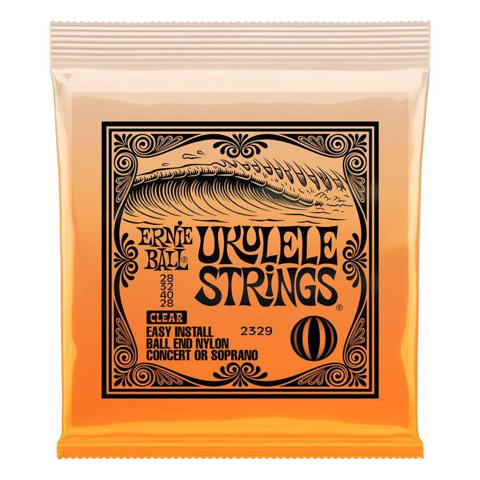 Ernie ball 2329 nylon transparent à boule 28-28 cordes guitare