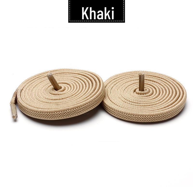 0.6cm Wide Elastic Flat Shoelaces for Sneakers and Canvas Shoes