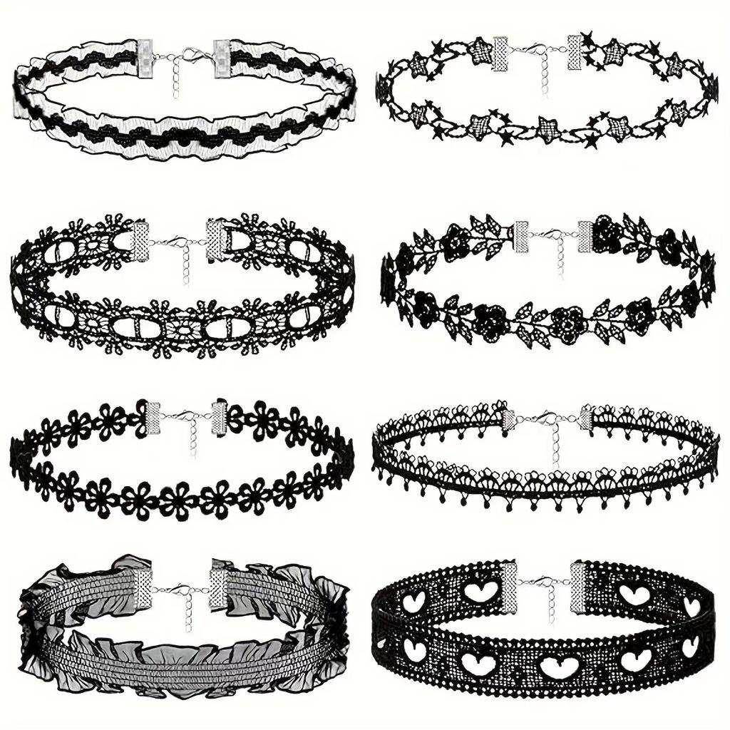 Lady Chokers Leaf Tassel Women Neck Jewelry Accessory Girl Lace Gothic Vintage Sexy Fashion Velvet Rose Beads Flower Necklace