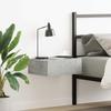 Hanging Nightstand Concrete Grey 40x30x15 cm Wood Based Material