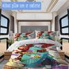 Mononoke Pattern Bedding,Quilt Set Quilt Cover Pillowcase Home Birthday Gift (1*duvet cover+2*pillowcase,without core)FSJT261012391