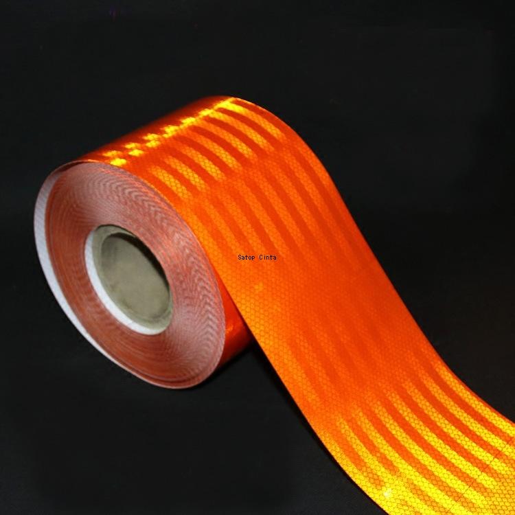 5cm/10cm/15cm*5M Orange Reflective Waterproof Sheetings Strong Adhesive Safety Warning Tape Reflectors Conspicuity Truck Sticker