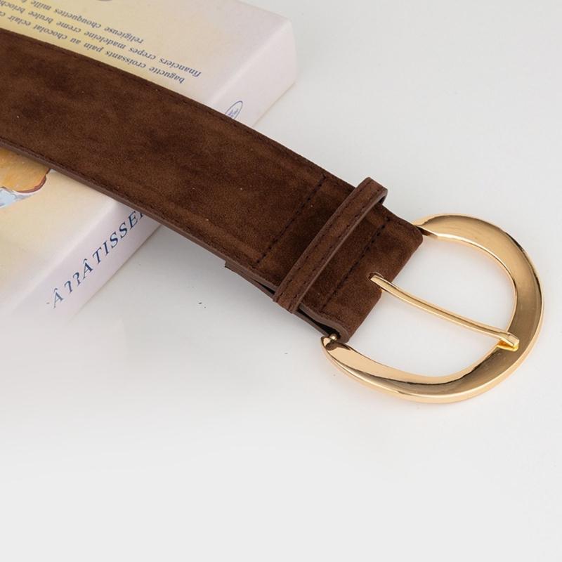 Historic Leather Wide Belt For Women And Men Adjustable Waistband Faux Leather Strap Historical Fashion Accessory