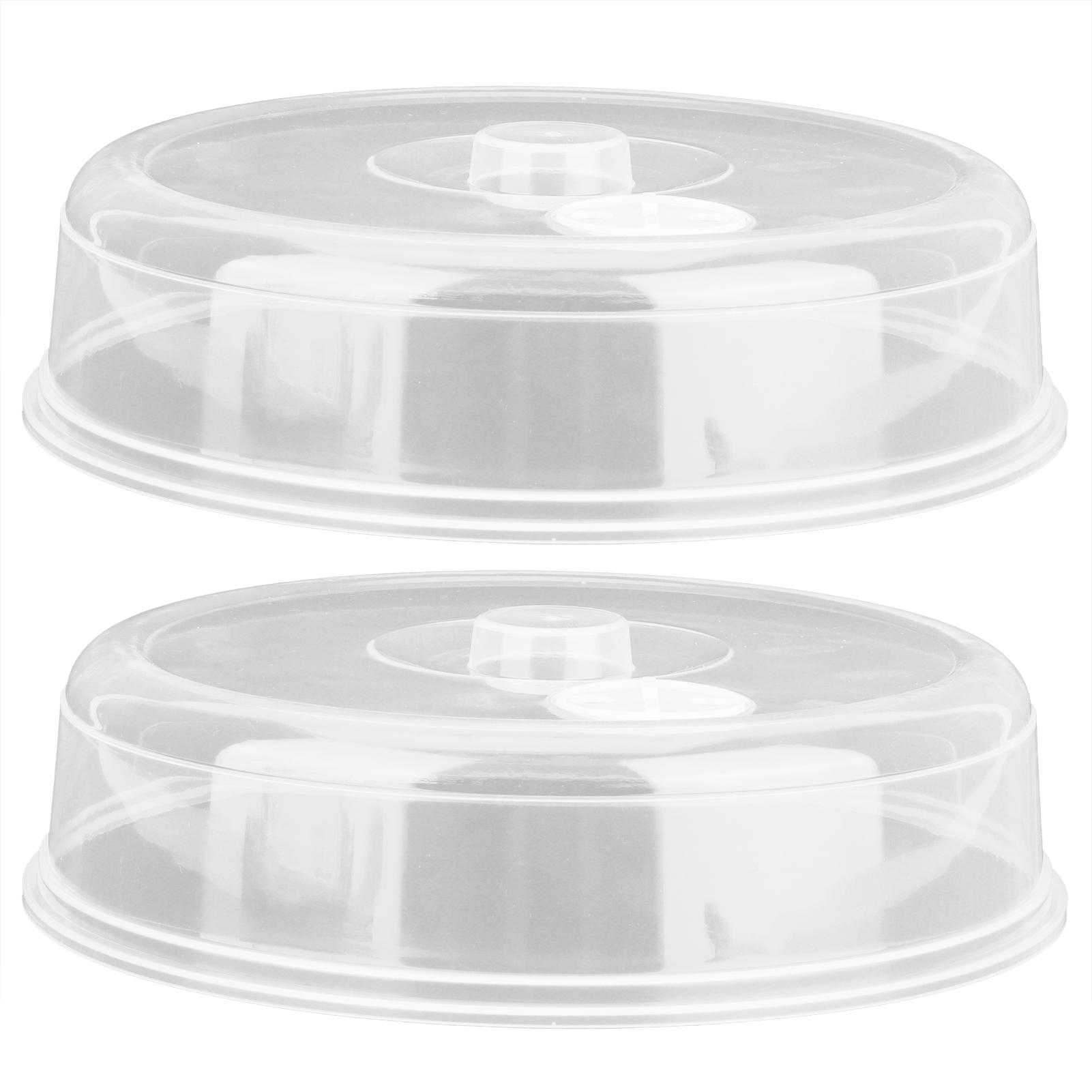 

2pcs Microwave Cover PP Reusable Safe Harmless Food Guard Lid for Heat Preservation