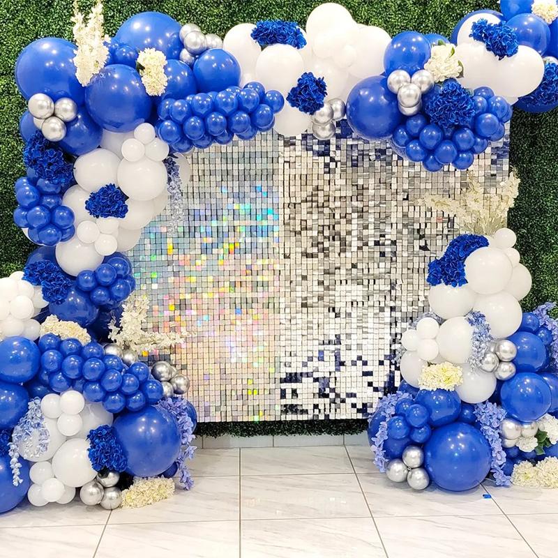 Pastel Light Blue White Sand Beige Balloon Garland Arch Kit Boy Baby Shower Gender Reveal Wedding Party Birthday Decoration