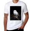 Majestic Winter Snowy Owl T-Shirt Boys Whites Boys Animal Print Customs Design Your Own Mens Funny T Shirts