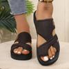 Women's Trendy Open-Toe Water-Resistant Slippers: Fashionable, Comfortable, Wear-Resistant Outdoor Sandals