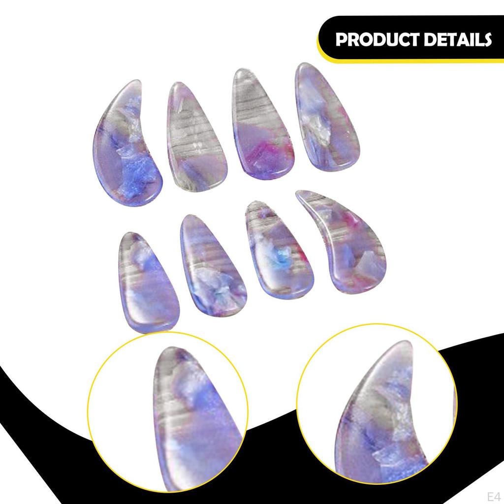 8 Pieces Children Guzheng Finger Picks Protectors Reusable Comfortable Professional