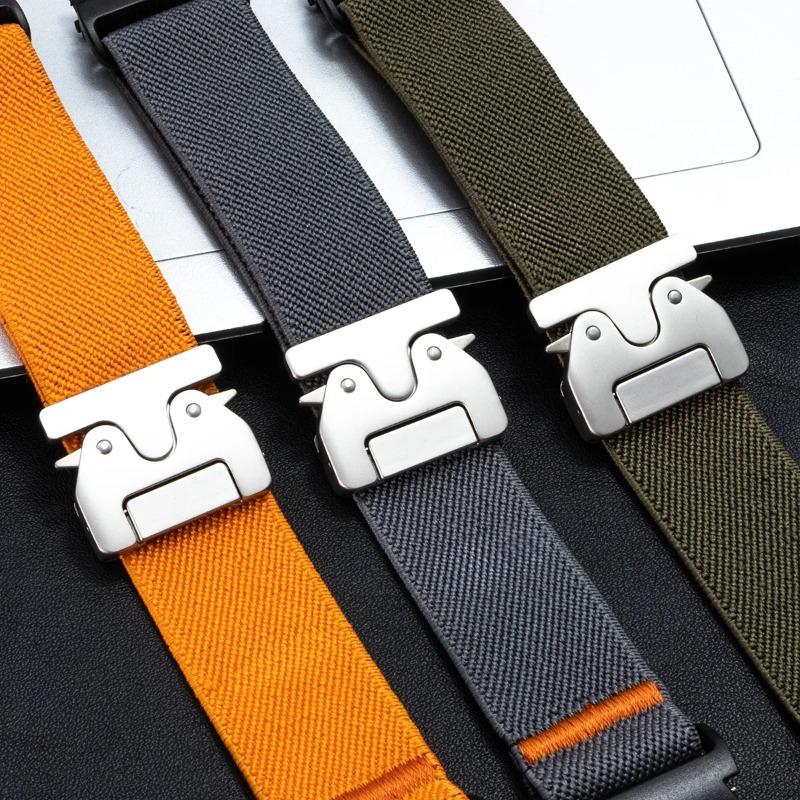 Elastic Nylon Band for Samsung Galaxy Watch 7 6 5 4 40mm 44mm/5 Pro 45mm Parachute Buckle Bracelet Galaxy Watch 6 4Classic Strap