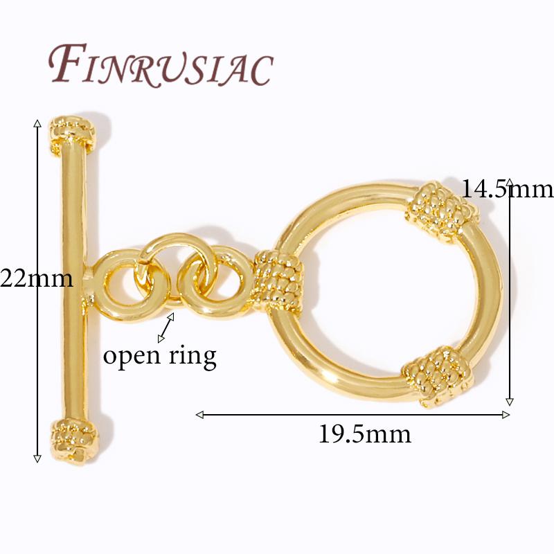 18k Gold Plated Toggle Clasp For Jewelry,OT Clasps For Bracelets Accessories DIY Jewelry Making Necklaces Connectors Findings