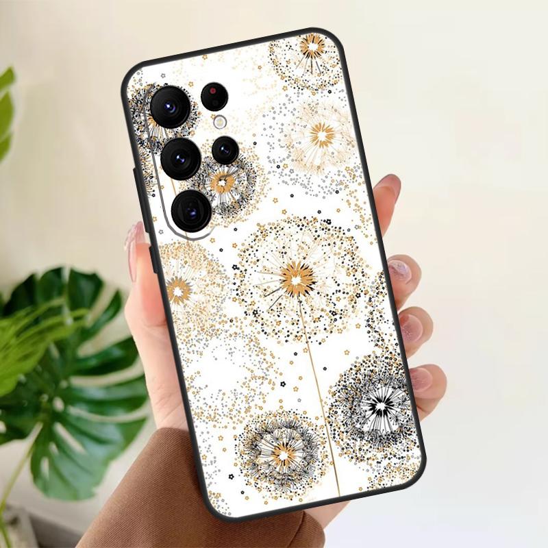 Dandelion Soft Case For Samsung Galaxy S21 S22 S23 S24 S25 Ultra S9 S10 Plus S20 FE S24 FE Phone Cover