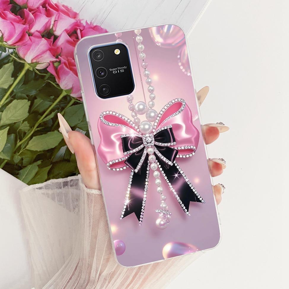 Clear For Samsung S10 Lite Case Cute Fashion Butterfly Funny Painted Casing For Samsung Galaxy S10 Lite SM-G770F SM-G770U1 Cover