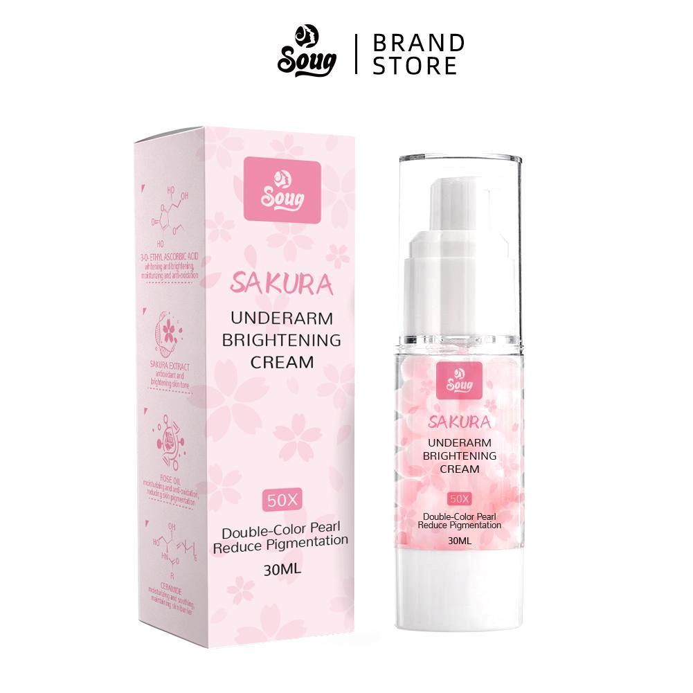 

30 мл Сакура Уход за кожей Массажная сыворотка/Эссенция для лица/Отбеливание подмышек Дезодорирующий Осветляющий A0I7 30ml-One size