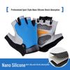 Unisex Half Finger Cycling Gloves with Silicone Grip for Shock Absorption, Anti-Slip, Ideal for Summer, Fishing, and Mountain Climbing.