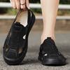 Brand Handmade Leather Men's Casual Sandals Classic Men Summer Outdoor Soft  Walking Flats Sandals Breathable Versatile Sandals