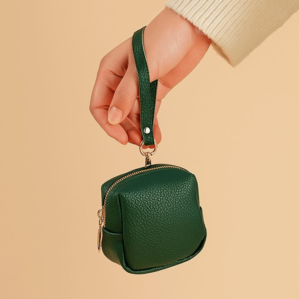 Luxury Mini Storage Bag Soft Leather Small Coin Purse Fashion Keychain Holder  Home