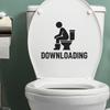 Funny Bathroom Quote Toilet Sticker Self Adhesive Wall Decal Home Decor