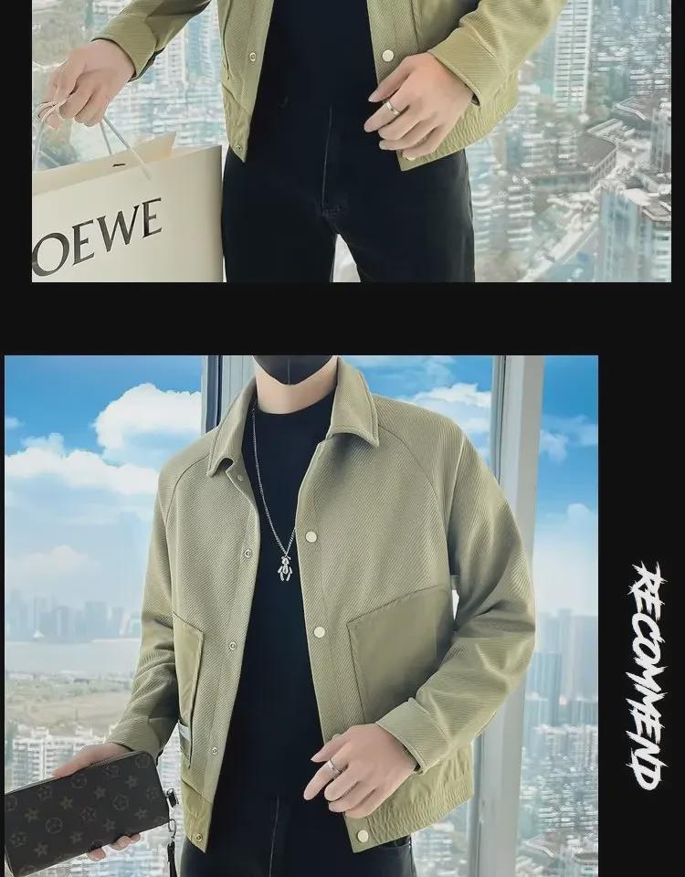 2023 Men's Youth Versatile Baseball Jacket - Trendy Casual Spring/Autumn Top