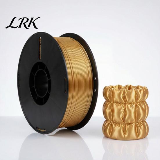 Silk PLA Filament 3D Printer Filament, 1Kg Spool, 1.75mm, Neatly Wound Satin Metallic Printing Fit Most FDM Printers
