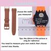 Comfortable And Adjustable Silicone Watch Band For Swatch 16mm 17mm 19mm 20mm