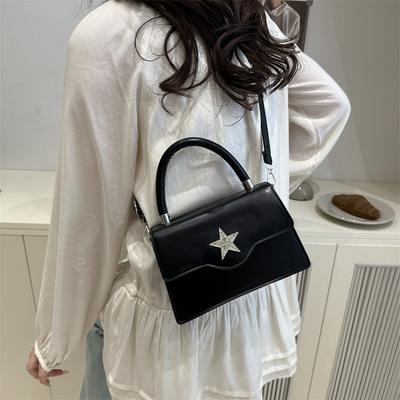 2025 New Fashion Commuter Five-pointed Star Bag Women's Shoulder Bag Temperament Foreign Style Messenger Bag Women's Portable Small Square Bag