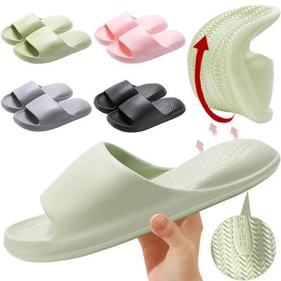 Letní sandály tlumící měkké dno voděodolná platforma domácí pantofle koupelnové protiskluzové rychleschnoucí boty do sprchy