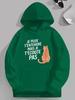 Humorous French Saying About Oversized Hoodies for Men Featuring Cats, Plus Size