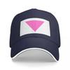 Pink triangle Baseball Cap Rave Anime Fishing cap Hats For Unisex Womens